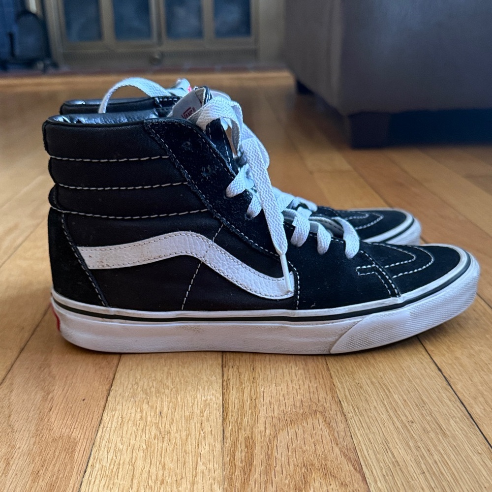 Vans Sk8-Hi Black & White High Top Sneakers